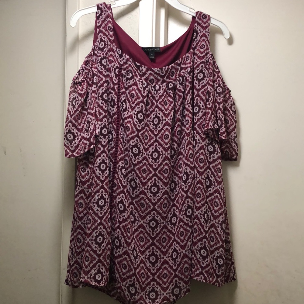 Lane Bryant cold shoulder top